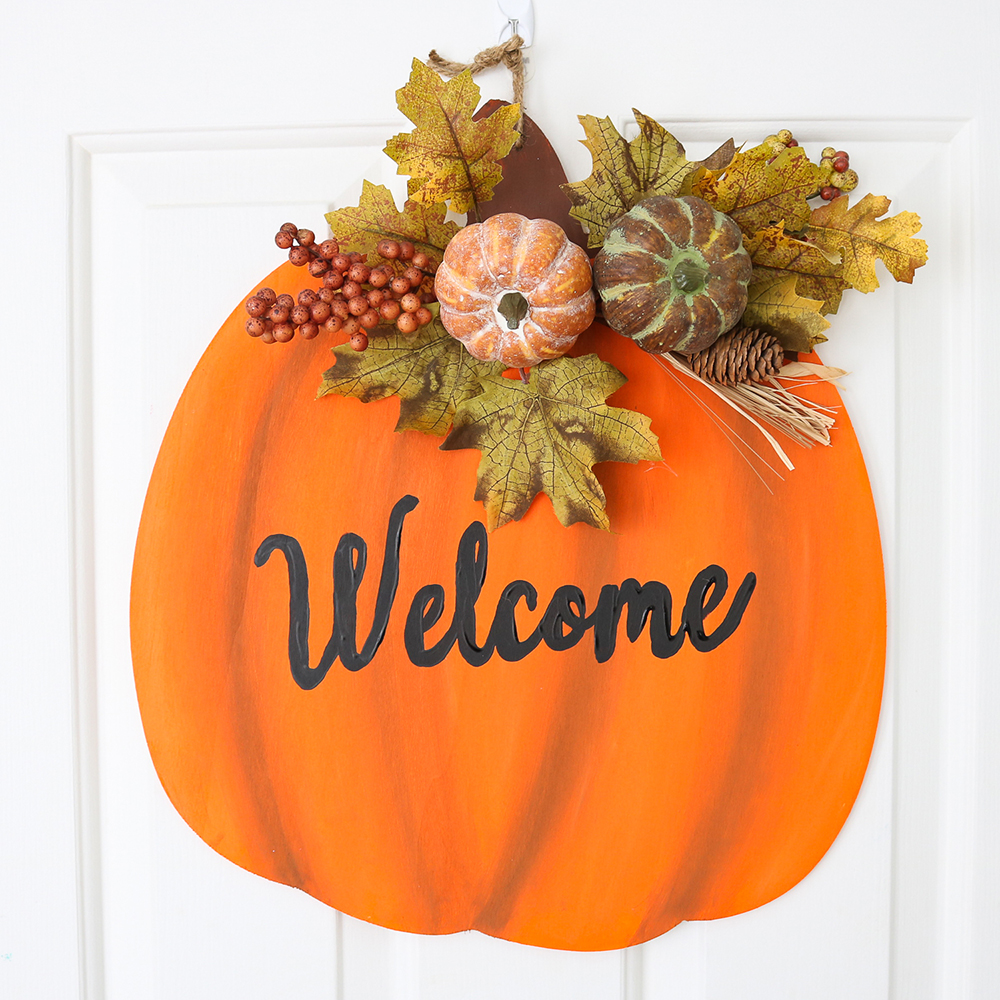Pumpkin Door Sign