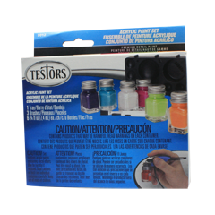 Testors Acrylic Value Finishing Kit Hobby and Model Paint Set #9196