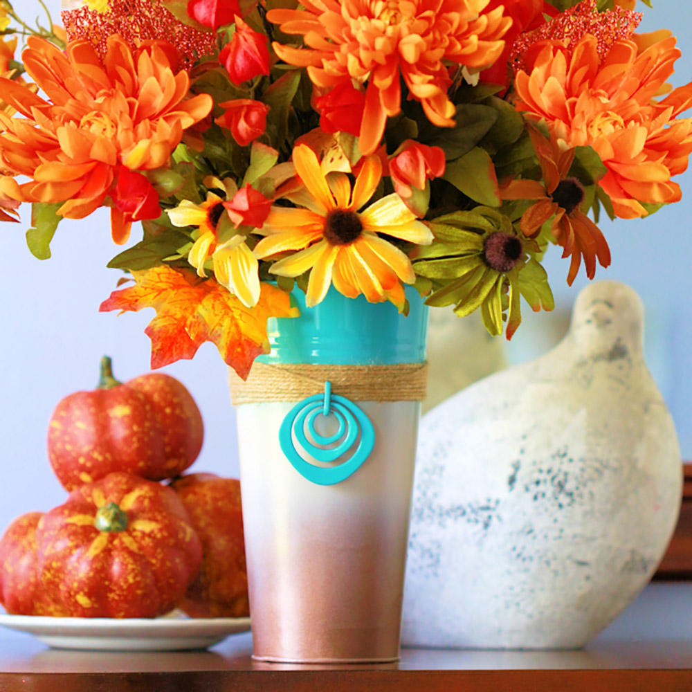 Thanksgiving Vase for the Fireplace Mantel