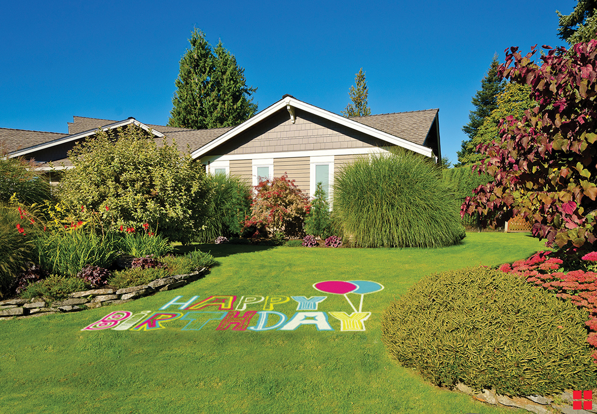 Create a Work of Art on Your Lawn with Washable Testors Spray Chalk