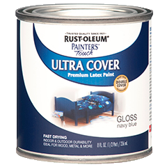Rust-Oleum Painter's Touch Ultra Cover Gloss Navy Blue Brush On Paint