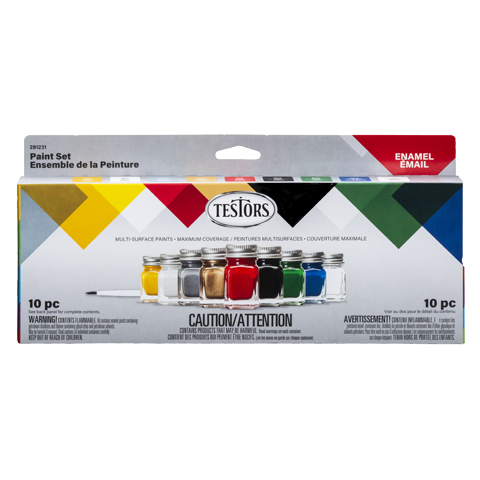 Testors - 9132X Fluorescent Enamel Paint Kit