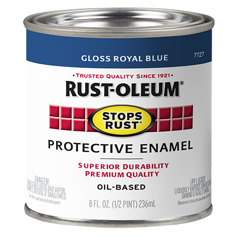 Rust-Oleum Stops Rust Protective Enamel Brush-On Paint Gloss Royal Blue