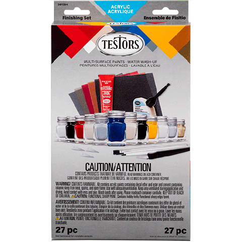 Testors 9001 Acrylic Pods Paint Kit 6 Primary Colors