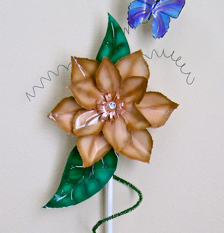 Floral Summer Garden Stake