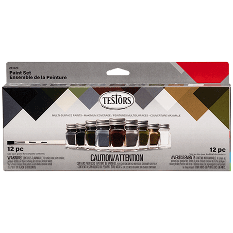 Testors Enamel Paint Kit: 6 Colors Hobby Set