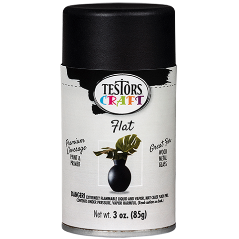 Testors Craft Aerosols Flat Black