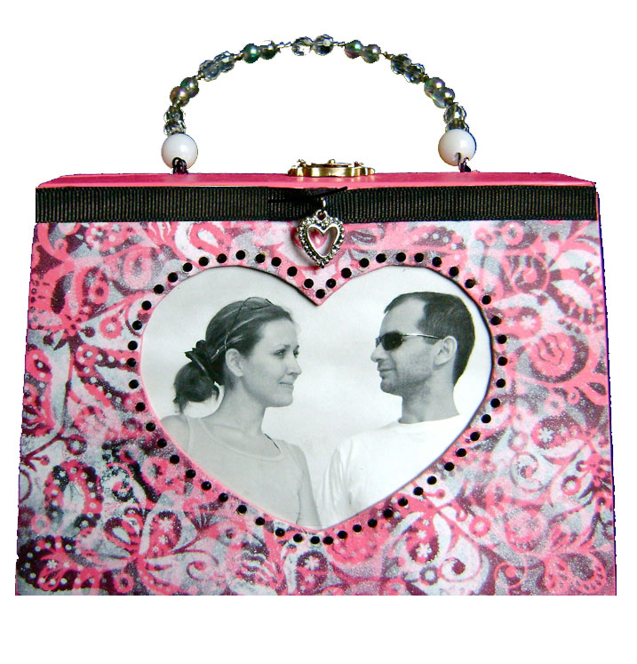 Valentine Wooden Purse