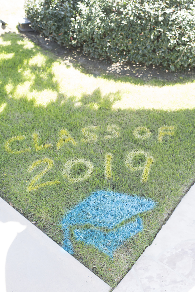 Spray Chalk Graduation Message  