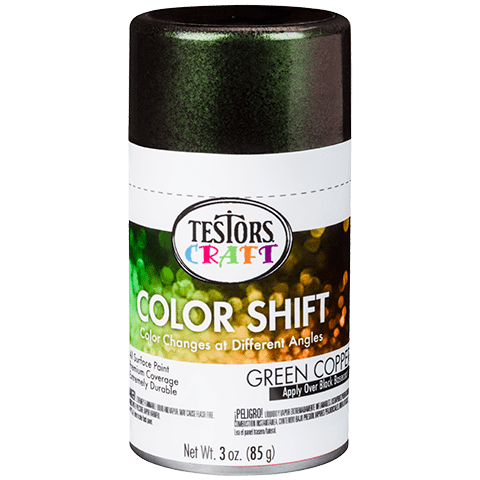 TESTORS 340908 EMERALD TURQUOISE COLOR SHIFT SPRAY PAINT 3 OZ. CAN