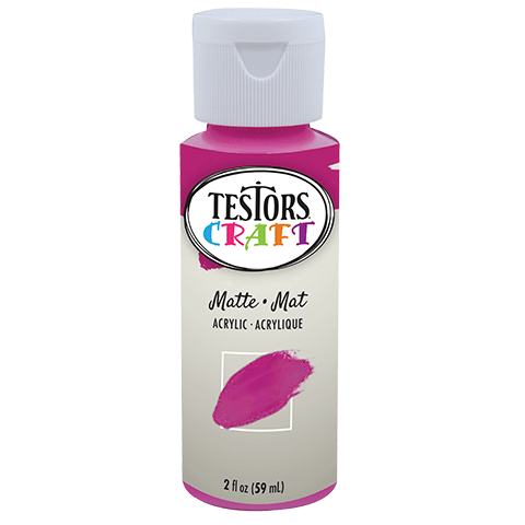 Testors Craft Acrylic Paint Matte Fuschia