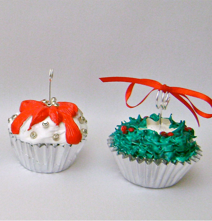 Faux Cupcake Ornaments