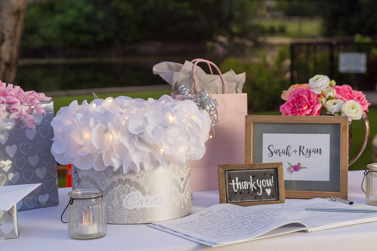 Rose Petal Wedding Card Box project