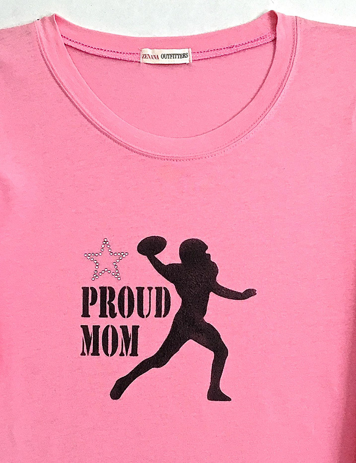 Proud Football Mom Tshirt 
