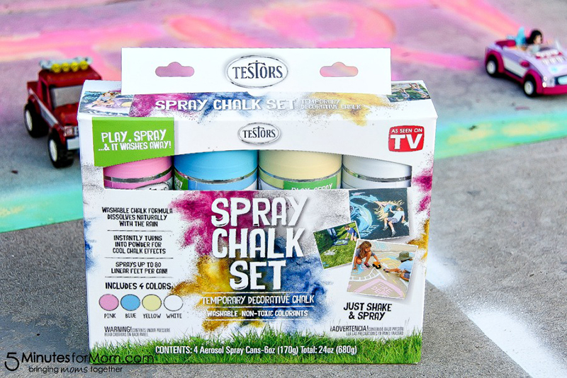 Get Creative with Testors Temporary Spray Chalk! Spray, Play and Wash Away!  