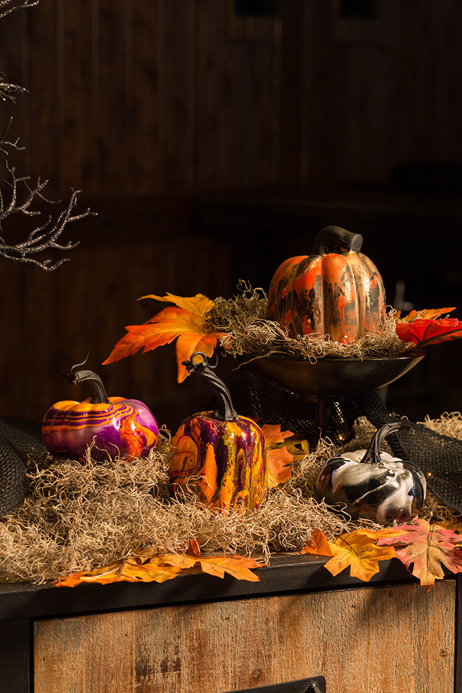 Hydrodipped Halloween Pumpkins