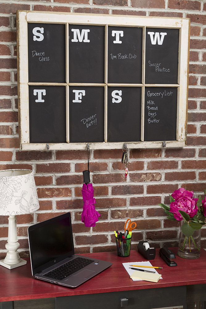 Farmhouse Window Chalkboard Calendar