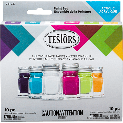 Testors Craft Matte Black Acrylic Paint in the Craft Paint