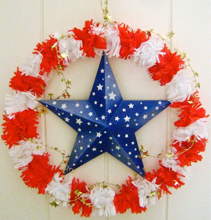 Stars and Striped Wreath