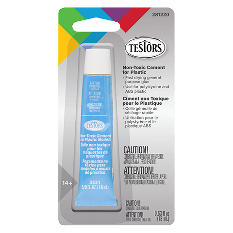 Testors 3527C Non-Toxic Liquid Cement with Applicator 1 oz