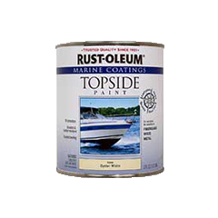 Rust-Oleum Topside Oyster White Paint Brush Application