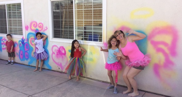Spray Chalk Wings Birthday Party