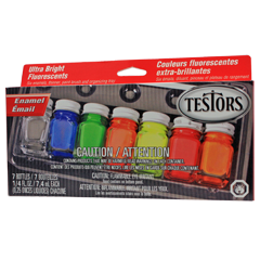 Testors 9120 Auto Detail Enamel Paint Set for model cars, trains, hobbies,  etc.