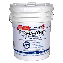 Zinsser Perma White Mold Mildew Proof Exterior Paint Product