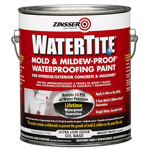 Zinsser Watertite Mold Mildew Proof Waterproofing Paint Product Page