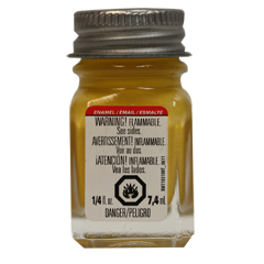 Testor 1114TT Enamel 1/4 oz Yellow