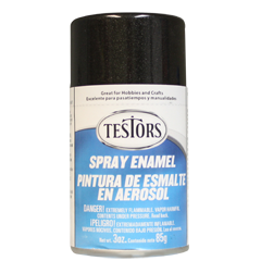 Testor 1254T Spray 3oz Metallic Black Enamel