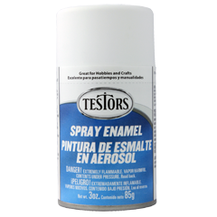 Testor 1258T Spray 3oz Flat White