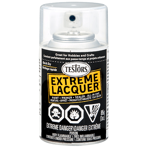 lacquer sprays testors extreme spray paint labeling english french