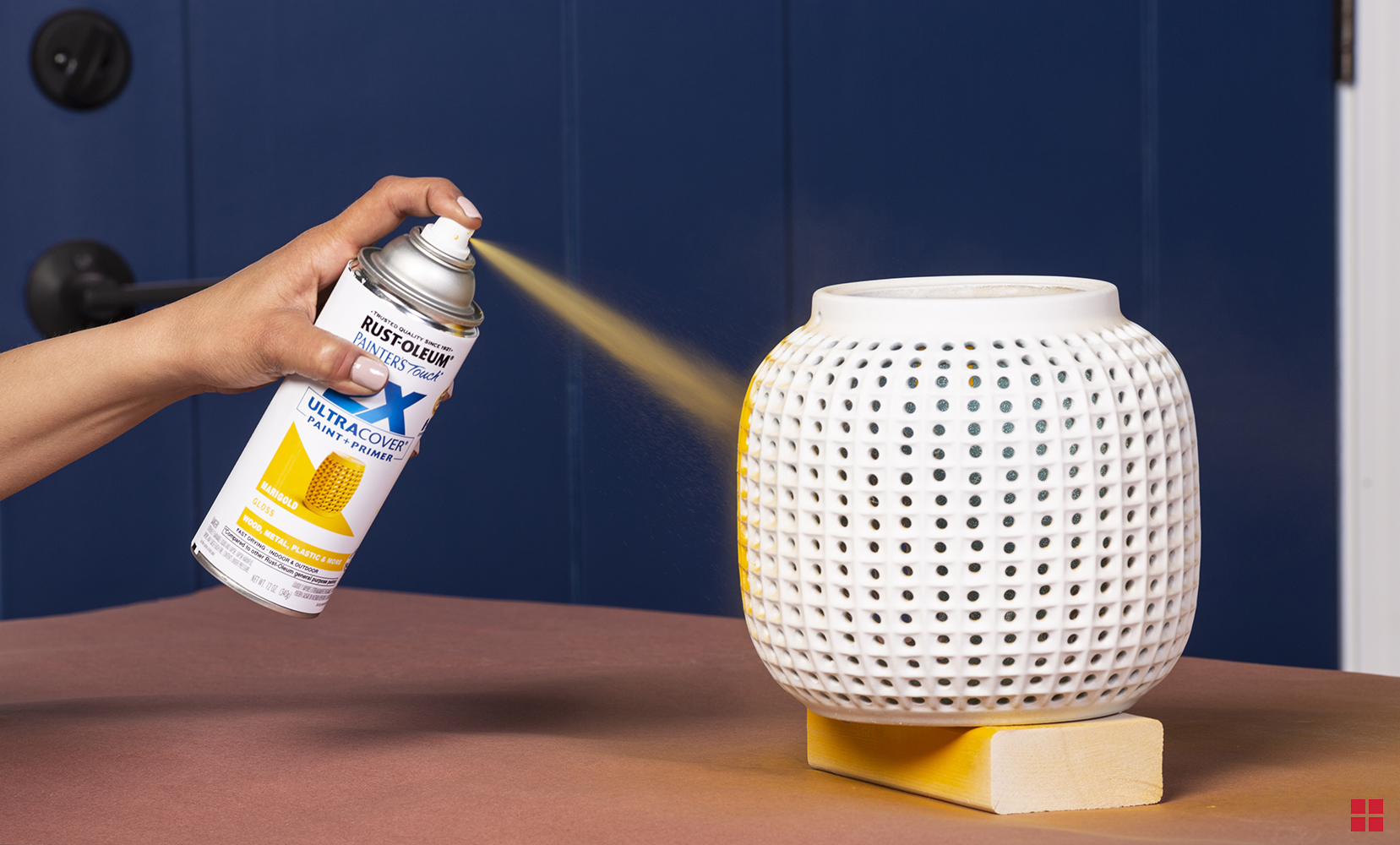 Spray Paint Ceramic Lanterns