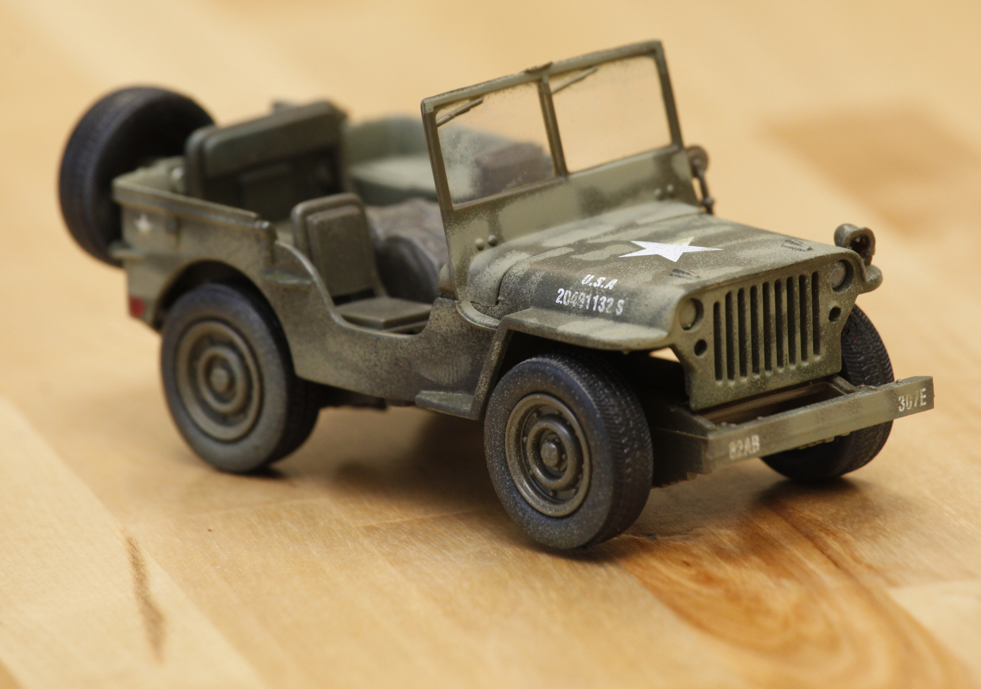 Jeep Willys Camo Airbrush Project